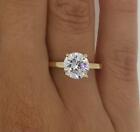 1.5 Ct Classic 4 Prong Round Cut Diamond Engagement Ring Si1 D Treated