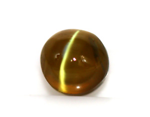 Natural Loose Chrysoberyl Sharp Cats eye 5 MM Olive Green Color Gemstone 2.00 Ct