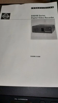 {Pelco} [DX8100 Series Digital Video Recorder] Manual {C2629M-D} - Image 1 of 2