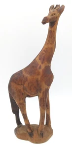 Handgeschnitzte Holz Holz Giraffe Figur - Bild 1 von 7