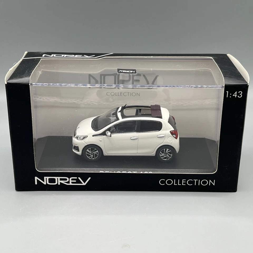 Norev 1/43 Scale 2014 Peugeot 108 Top! Banquise White 470181 FREE FAST P&P — 第 1/4 张图片