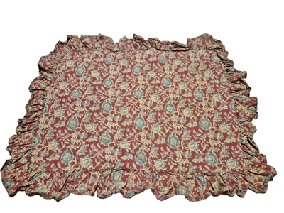 Almohada RALPH LAUREN Falsa Floral Estándar con Volantes Cottagecore Algodón Descontinado Foto 1 de 4