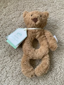 Anello sonaglio 6,5" orso bartolomeo peluche Jellycat bambino nuovo con etichette NUOVO - Foto 1 di 8