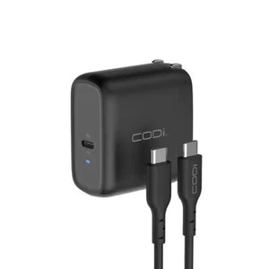 Cargador LED de Pared Codi WC065-C 65W USB0C GaN 5V 9V 12V 15V 20V hasta 65W Negro - Imagen 1 de 2