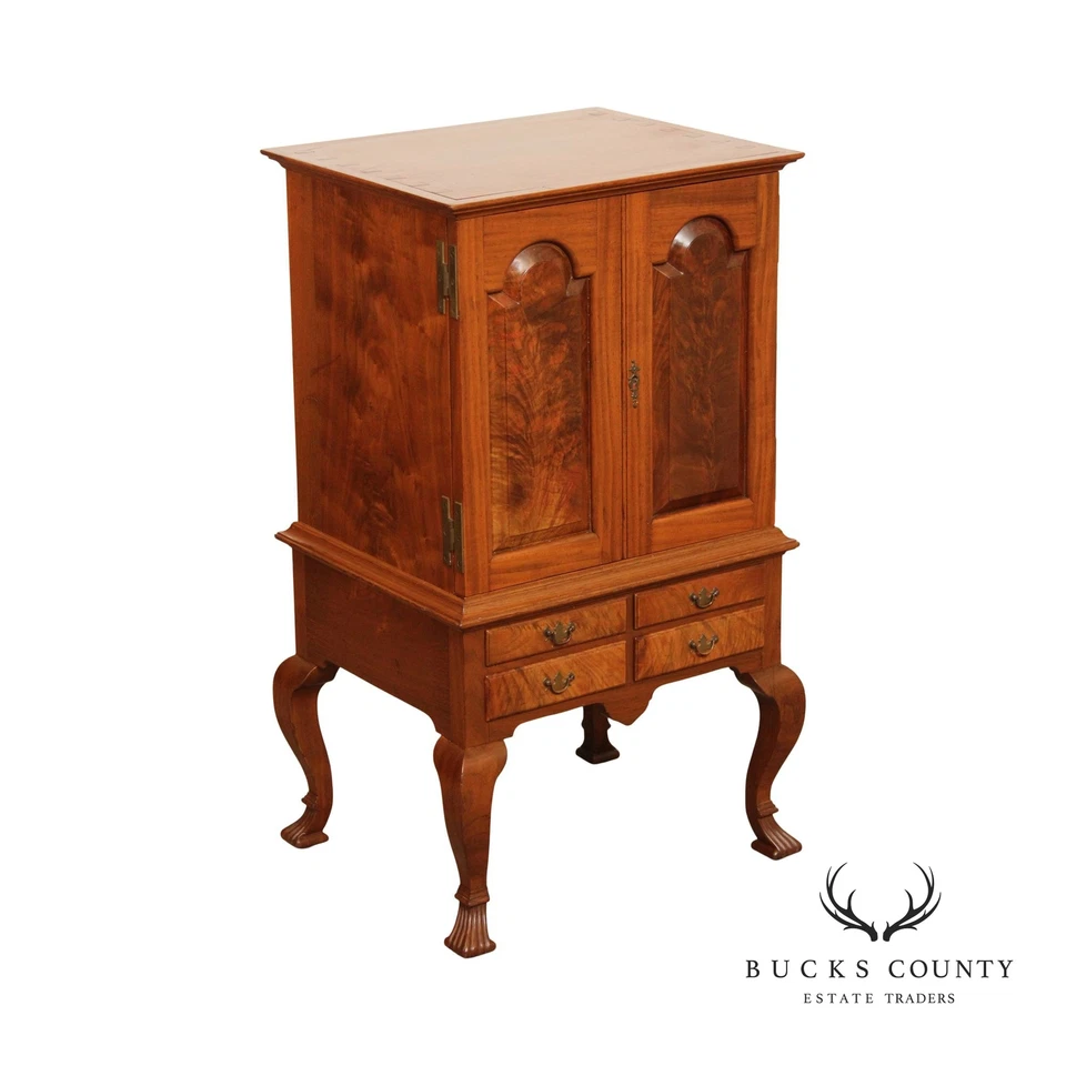 Bench Made Pennsylvania Walnut Spice Or Valuables Chest - Image 1 of 4
