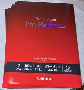 Canon Photo Paper Pro Platinum PT-101 13" x 19" A3+/33x48cm (2pks - 20 sheets) - Picture 1 of 1
