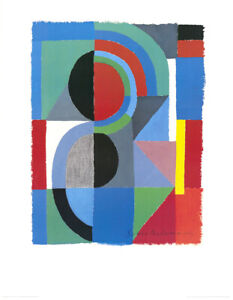 Sonia Delaunay - Viertel - Kunstdruck, nach dem Original von 1968