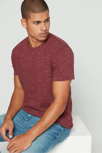 New Men's Size Banana Republic Maroon Soft Wash Crew Neck T-Shirt NWOT - XS - Picture 1 of 6