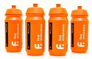 Tacx Shiva 500mL Rally Pro Cycling Team Water Bottle 4 PACK Orange Bike 16 Oz