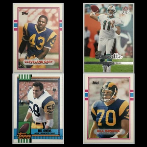 Los Angeles Rams Lot 4 Football Cards Topps Traded Cleveland Gary NM Football - Picture 1 of 6