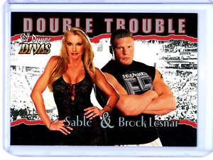 2003 Fleer WWE Divine Divas Double Trouble Sable Brock Lesnar #81