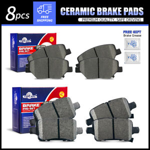 Front & Rear Ceramic Brake Pads for Chevrolet Equinox GMC Terrain Buick Regal