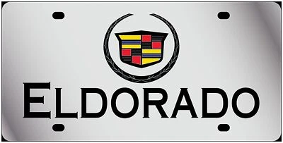 Cadillac Eldorado Stainless Steel License Plate (Chrome) - Image 1 of 2