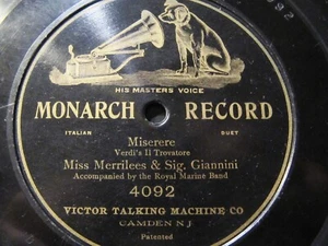 1904 Ferruccio Giannini Edith Merrilees Miserere ROYAL MARINE BAND of ITALY 4092 - Picture 1 of 1
