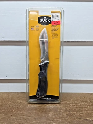 Buck 495 ErgoHunter Fixed Blade Skinner Knife Made In USA 0495BKS-C 2009 Sheath - Image 1 of 4