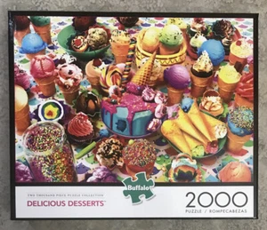 Deliciosos postres helado rompecabezas 2000 piezas juegos de búfalo ¡NUEVO! - Imagen 1 de 2