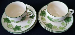 Franciscan Ivy Cups (2) and Saucers (4) Made in CA/USA - Picture 1 of 12
