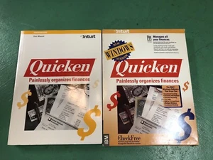 Intuit Quicken 1991 For Windows 3.5 Floppy Disks w/ Book Manual - Picture 1 of 5