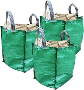 ✅ 3 sacchetti rifiuti da giardino 120 L sacchetti per rifiuti resistenti foglie erba sacchetto per spazzatura - Foto 1 di 4
