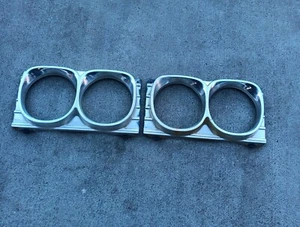 1967 Chevrolet Impala Headlight Bezels, Set OF 2. OEM 67 Chevy - Picture 1 of 6