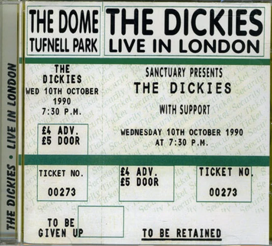 DICKIES, THE Live in London CD (2002 Castle Music) - Bild 1 von 1