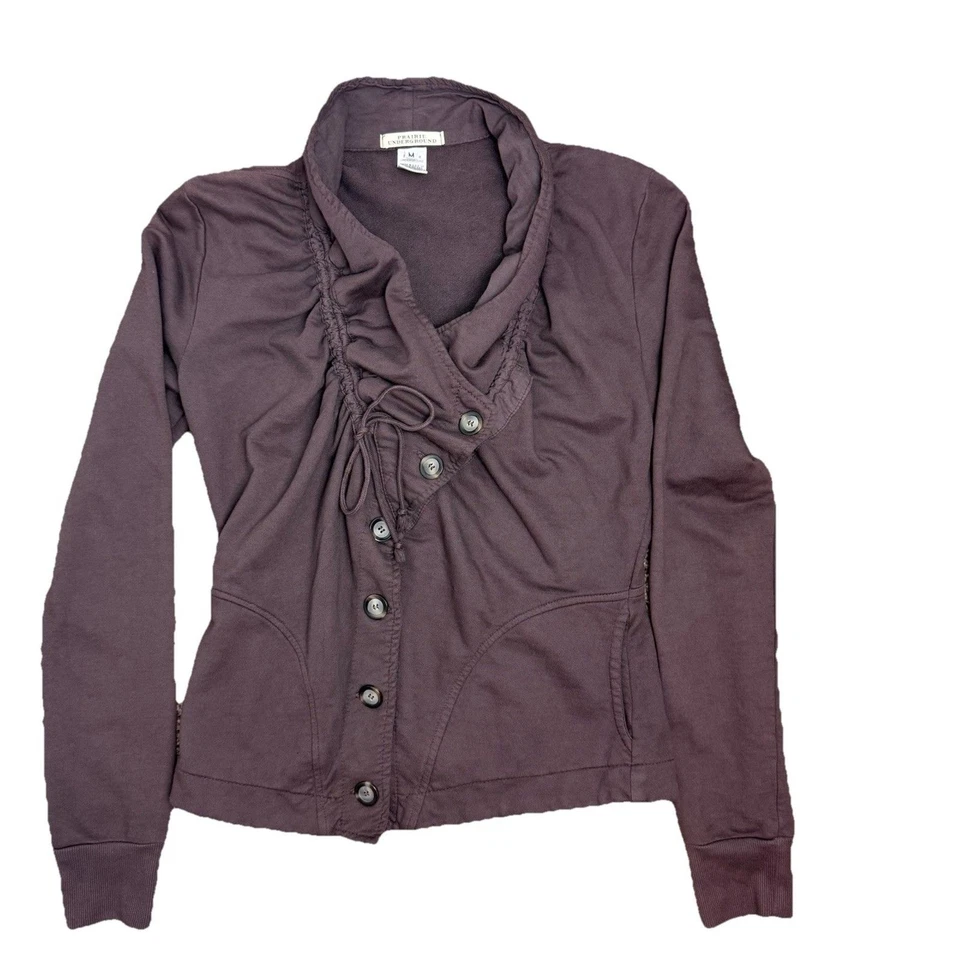 Chaqueta Prairie Underground Algodón Orgánico Mujer M Marrón Boho Festival Campesino Foto 1 de 4