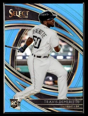 2020 Panini Select Carolina Blue #160 Travis Demeritte SN,10/35 - Image 1 of 2