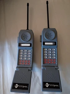 Vtg Sprint Fold Up Walkie Talkies 1990 Playtime 1943F HTF Rare Tested Works! - Picture 1 of 12