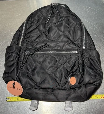 Mochila Shorty Love Tate acolchoada PRETA - Imagem 1 de 4