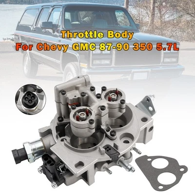 Throttle Body For Chevy GMC 87-90 350 5.7L Truck Silverado Tahoe Suburban TBI H0 Foto 1 de 4