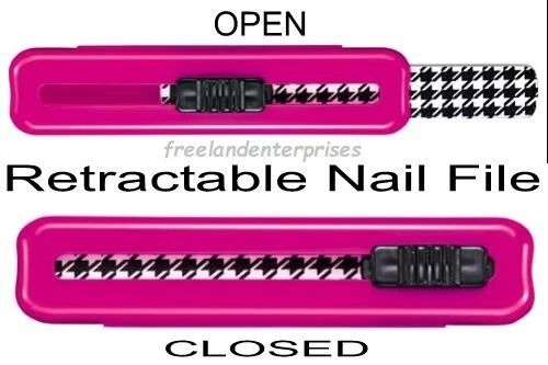 Nail Retractable Nail File ~ PINK Color ~ NIP ~NEW ~ Circa 2012 - Image 1 of 1