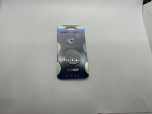Popsockets Luxe Phone Grip & Stand In Genuine Metal Fiber - Gray - Picture 1 of 2