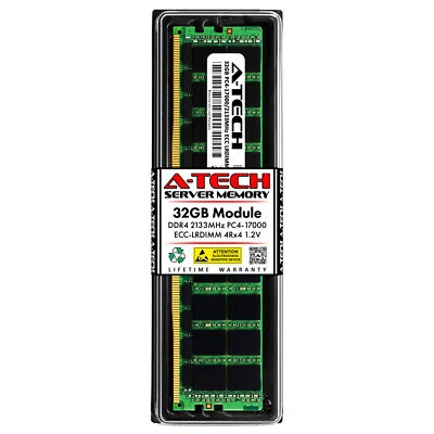 32GB DDR4-2133 ECC LR (KINGSTON KTL-TS421LQ/32G Equivalent) Server Memory RAM - Image 1 of 2