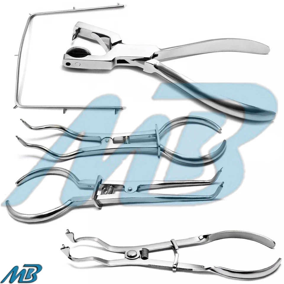 PANZAS PERFORADORAS DE GOMA DENTAL PRESA AINSWORTH ABRAZADERAS MARCO STOCK INSTRUMENTOS CERVECEROS Foto 1 de 1