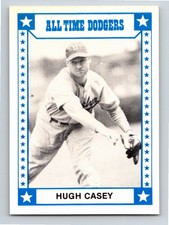 1980 TCMA All Time Brooklyn/Los Angeles Dodgers Blue Backs Hugh Casey Brooklyn