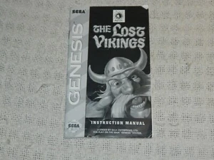 Sega Genesis The Lost Vikings Instruction Manual ONLY - Picture 1 of 3