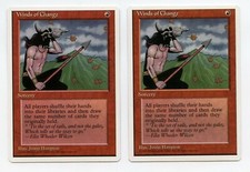 MtG - Magic the Gathering - WINDS Of CHANGE (x2) - 4th Edition  - Unplayed MINT!