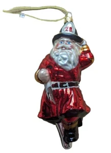 Santa Fireman Ornaments For Officers ~5 1/2 Inch Height jan24 - Picture 1 of 10