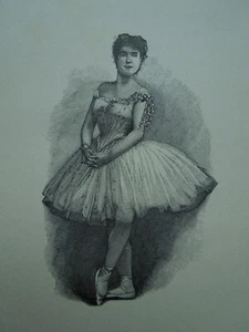 Estampe Lithographie Ancienne. Danseuse Espagnole. Rosita Mauri - Picture 1 of 2