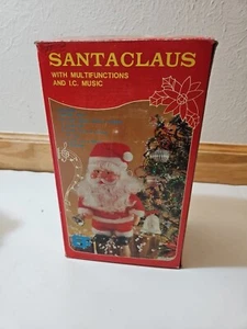 Caja original vintage musical para caminar Navidad Papá Noel sin probar como está - Imagen 1 de 12