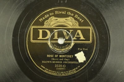 Brown-Morris - Jazz Diva 78RPM - Rose of Monterey A14 Foto 1 de 2