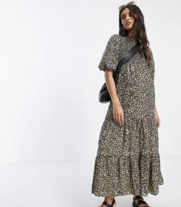ASOS Leopard Maternity Dress - Size 8 - Picture 1 of 5