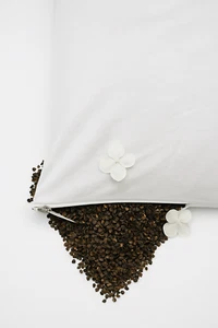 Handmade Buckwheat Pillow Neck Support | Ergonomic | Waterproof Cover | Std/Qn/K - Picture 1 of 8