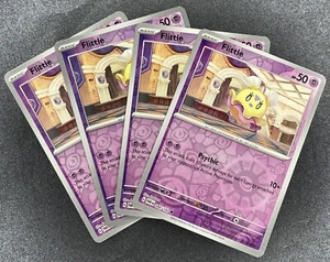 4X Juego de Cartas Coleccionables Pokémon Flittle 080/182 Paradox Rift HOLO INVERSO SV04 S&V Inglés Casi Nuevo - Imagen 1 de 2