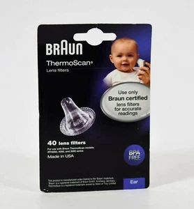 Braun ThermoScan LENS FILTERS Probe EAR thermometer 40 cover replacement NIB - Picture 1 of 2
