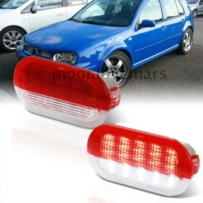 2Pcs/Set LED Car Door Courtesy Lights For VW Golf MK3 MK4 Bora Jetta Polo Vento - Image 1 of 4