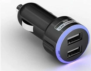 KFZ Auto 2 Dual USB Adapter Ladegerät 2,1A DC 12V Zigarettenanzünder Verteiler - Bild 1 von 1
