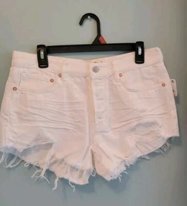 Free People Damen Shorts Loving Good Vibrations Shorts weiß Gr. 28 - Bild 1 von 7