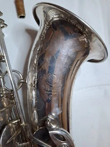 Saxophone Ténor Selmer Mark 6 argenté, gravé, retamponné entièrement - Zdjęcie 1 z 17