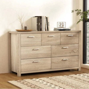Artiss 7 Chest of Drawers - MAXI Pine - Picture 1 of 8